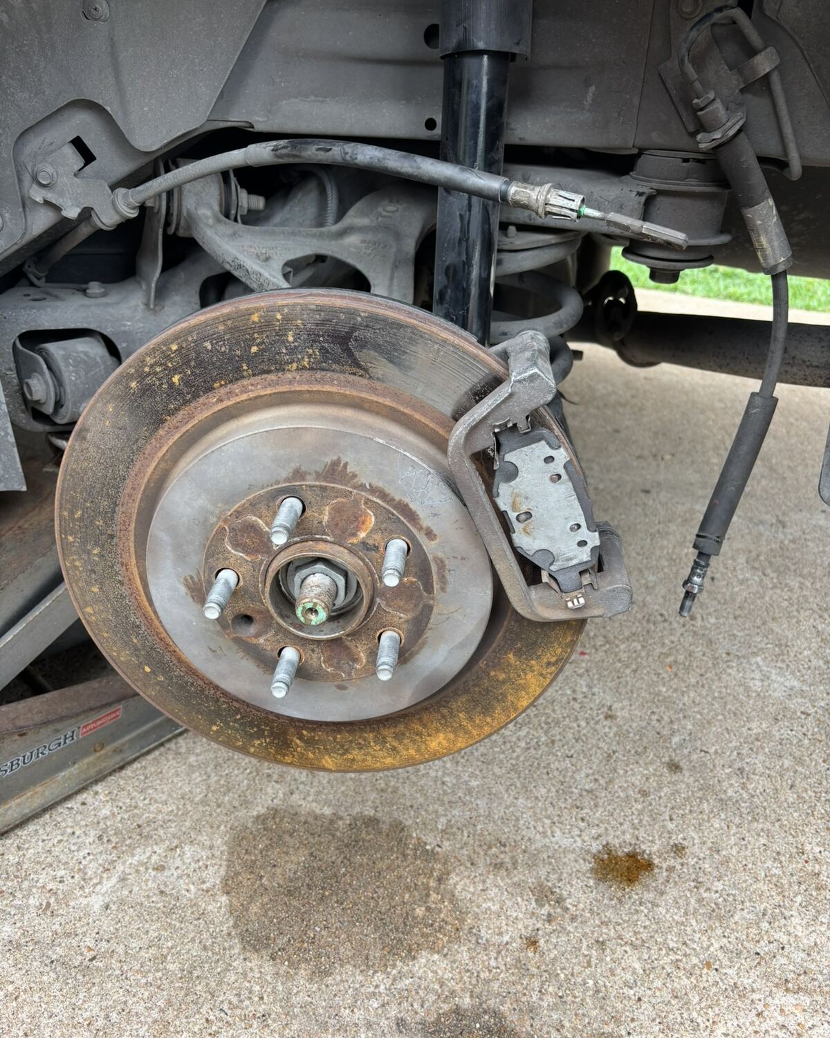 Brake & rotor service before repair